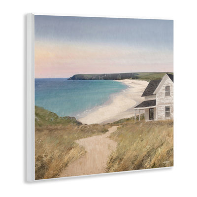 Cottage Down By Shore Wall Plaque Art by Amber Sterling