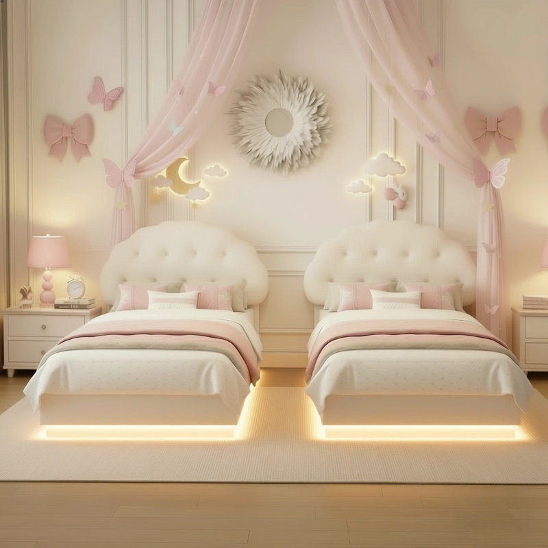 Lit princesse Cookie, Blanc, Lit simple
