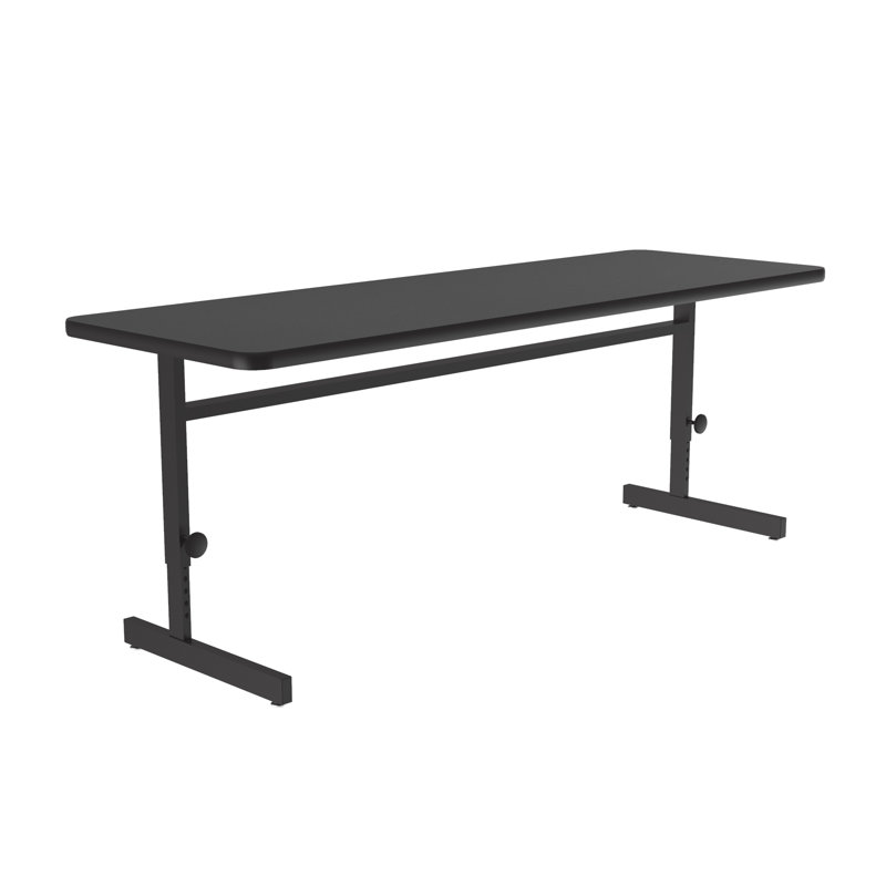 Bureau, Noir, H 29 po x l 72 po x P 24 po