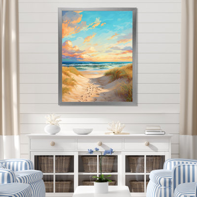 «Beach Tranquility Ocean In Spring», reproduction sur toile
