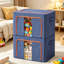 Hokku Designs, corbeille décorative en tissu, 2 paquets de bacs de rangement de vêtements avec cadre en métal pliable-488671999