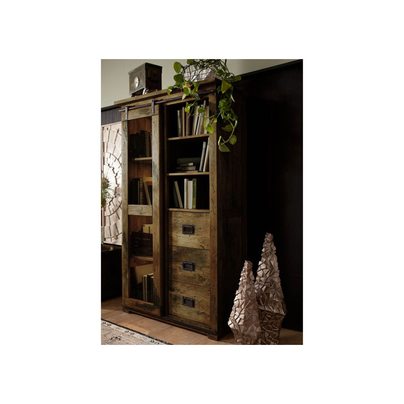 Display Cabinet, Brown lacquered