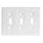 Hand Hammered 3 - Gang Toggle Light Switch Standard Wall Plate-41797962