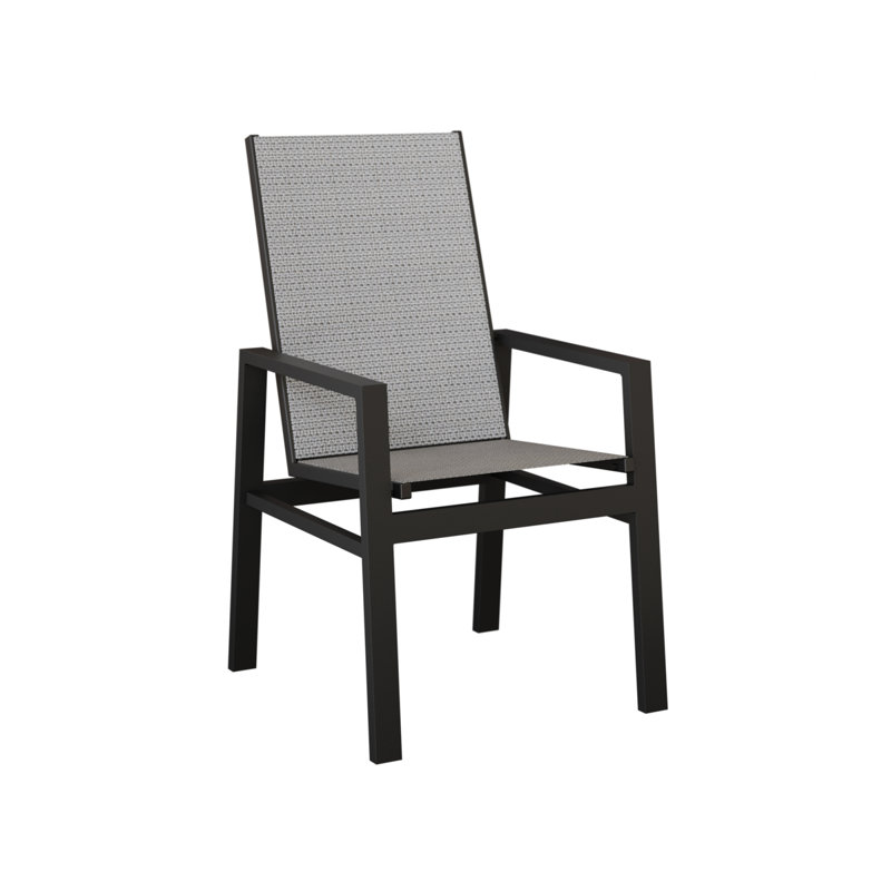 Chaise berçante à dossier haut Berlin Gardens Vida, Corbeau Jazzy, Noir mat