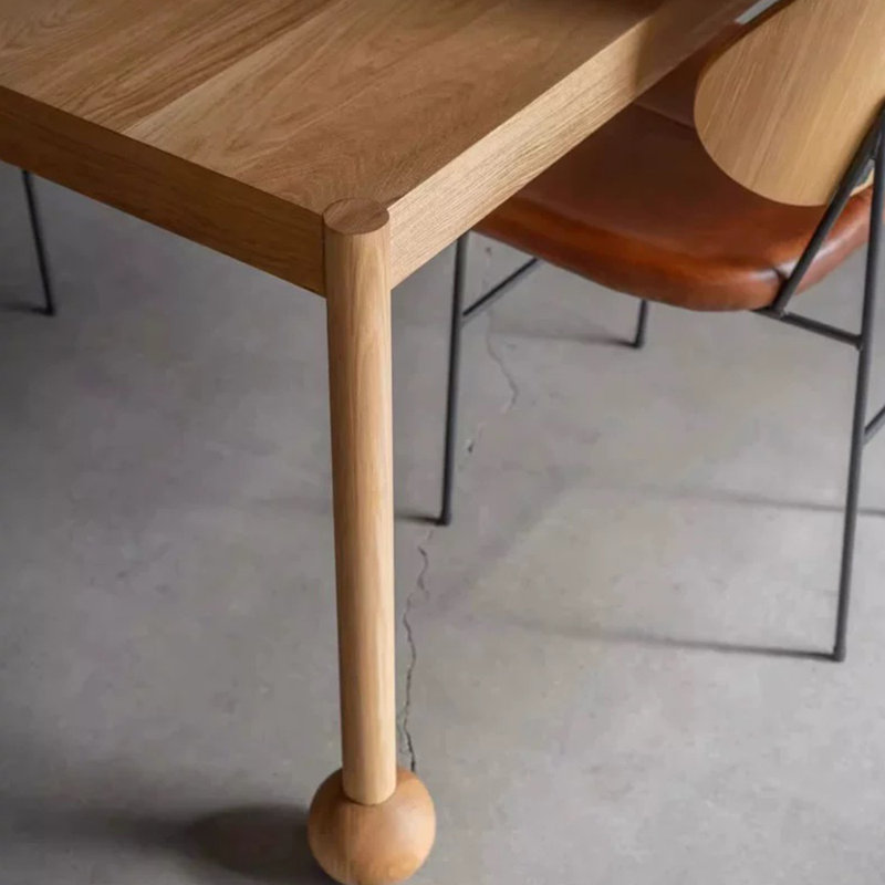 Solid wood dining table, simple and modern design, 29.52"H x 70.86"L x 31.49"W