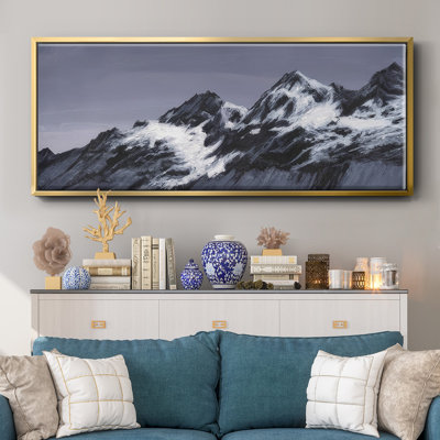 Moonlit Mountain Range II - toile encadrée