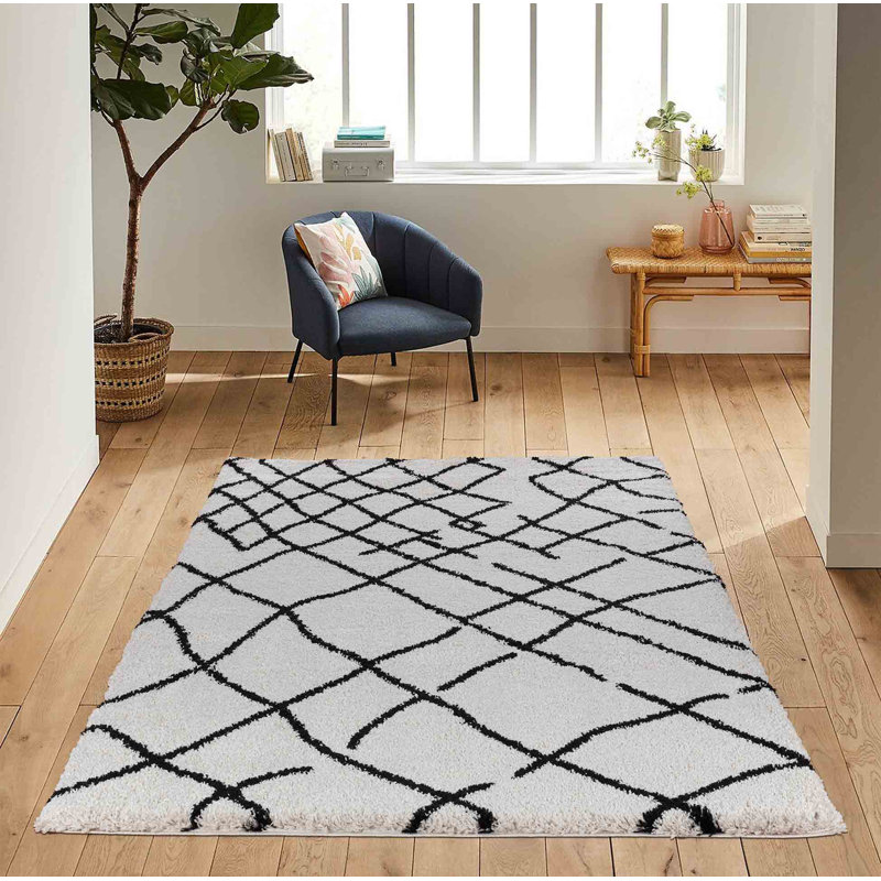 Thalweg Moroccan Shag Area Rug, Rectangle 80 x 150cm