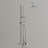47"H Solid Brass Wall Mounted 3-Functions Exposed Complete Shower System with Slide Bar with Tub Spout