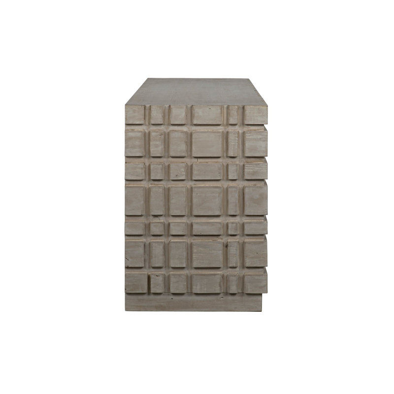 Oslo 12 - Drawer Solid Wood Dresser, Gray Wash Wax