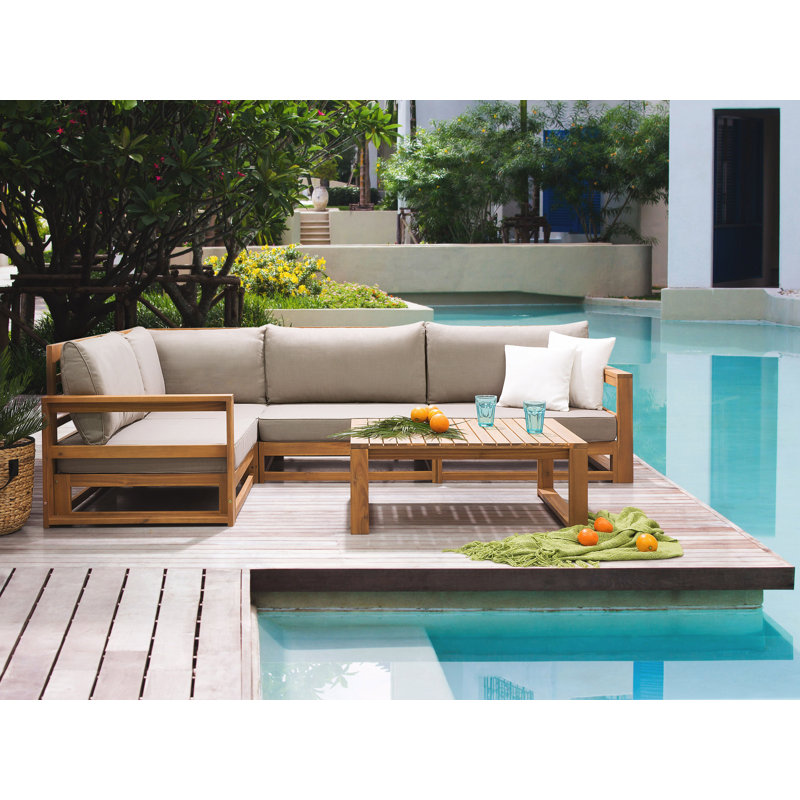 Edijs Solid Wood 4 - Person with Cushions