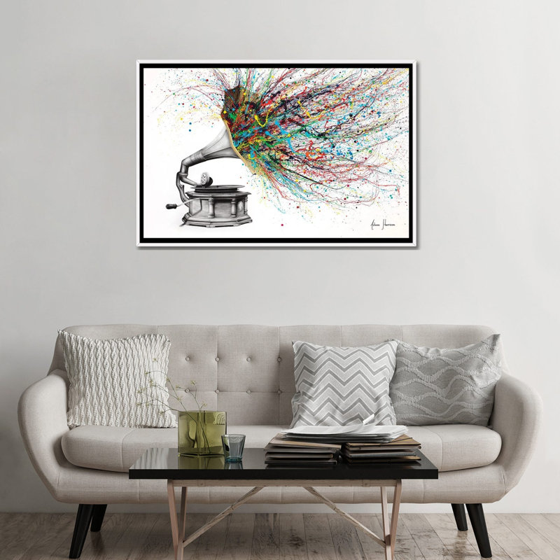 «Radical Rhapsody» par Ashvin Harrison, reproduction, H 32 po x l 48 po x P 1,5 po, Toile encadrée flottée blanche, Non
