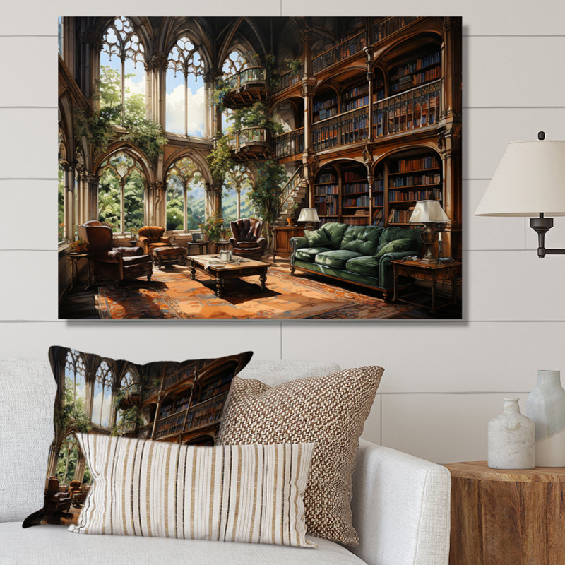 Art contemporain, bibliothèques, Haven I, H 30 po x l 40 po x P 1,5 po, Toile tendue