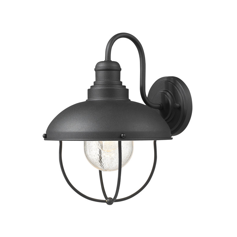Luminaire de grange d'extérieur 14 po Bilger, Noir