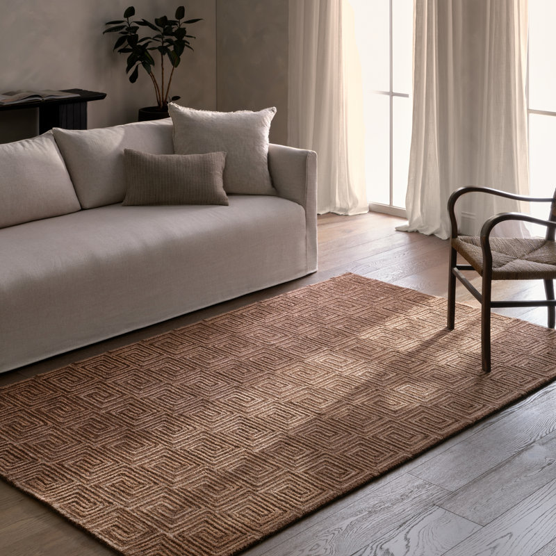 Tapis moderne / contemporain brun touffeté Jaipur Living Harkness (5 pi x 8 pi), Rectangle de 5 pi x 8 pi