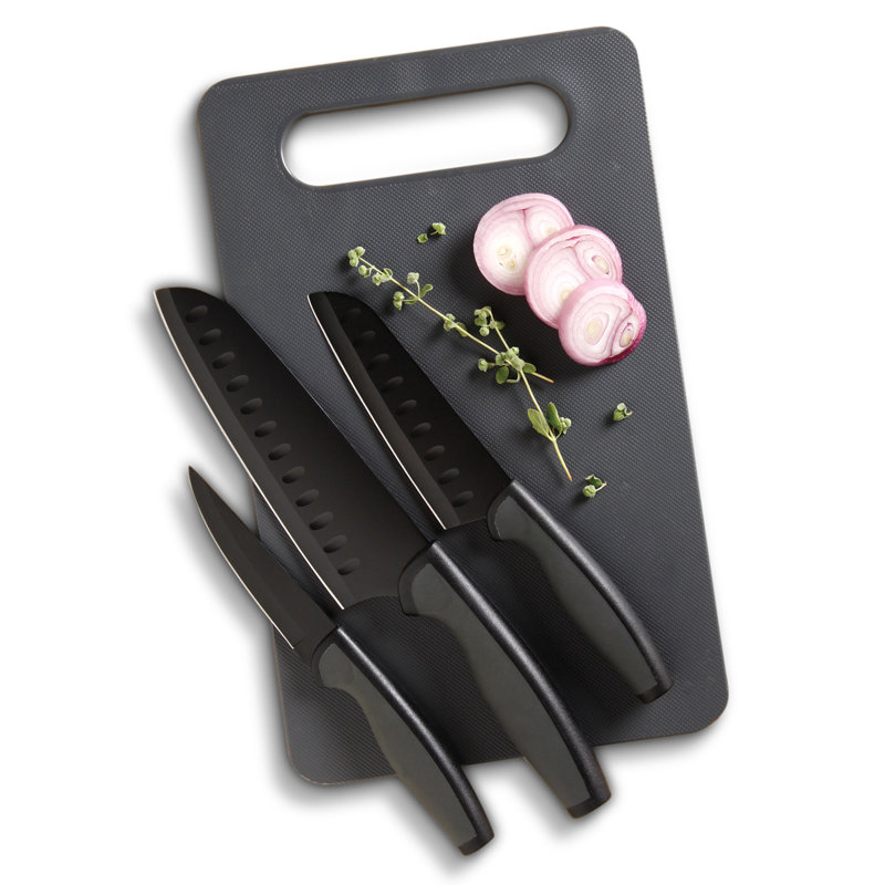Ensemble de 4 couteaux assortis Oster, Noir