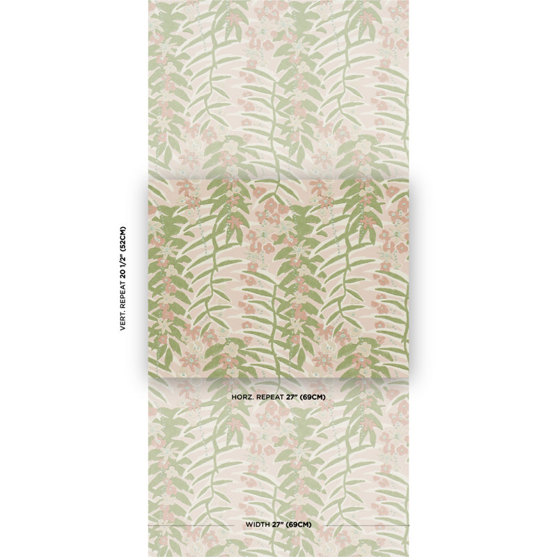 Ashbee Botanical Wallpaper, Pink