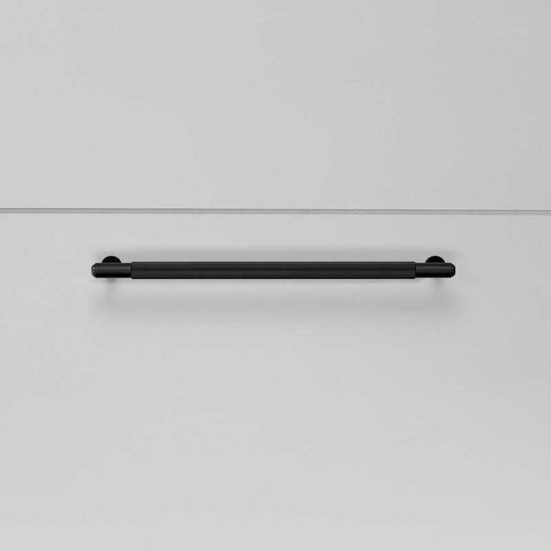 Pull Bar / Linear, Black, 12 4/5"