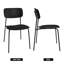 Chaise de salle à manger de patio moderne intérieur / extérieur - polypropylène durable, conception résistante aux intempéries-100937361