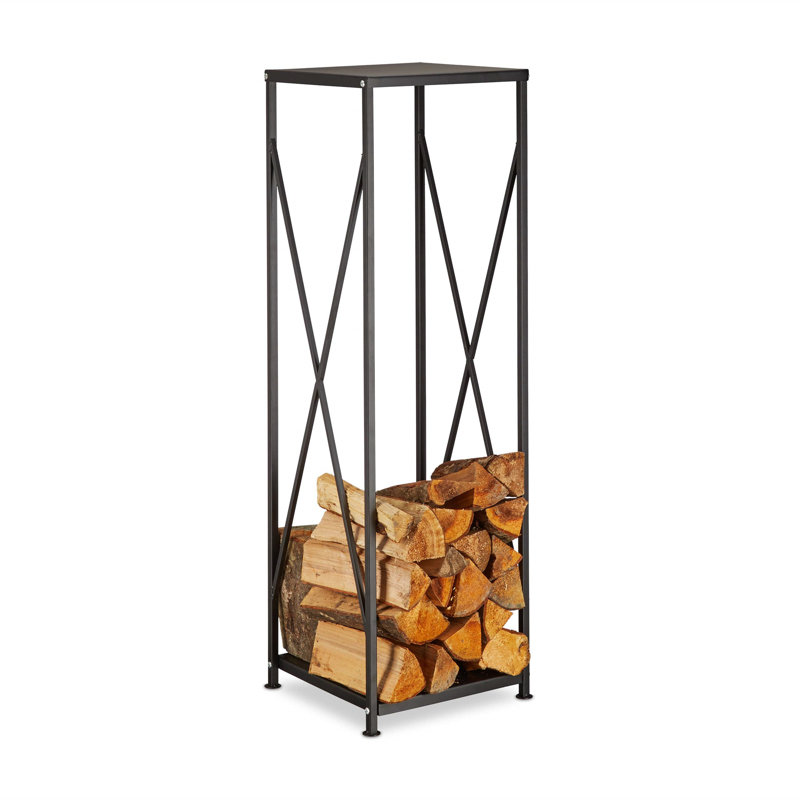 34cm W Metal Log Rack