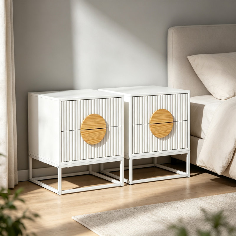 48 cm W Bedside Table