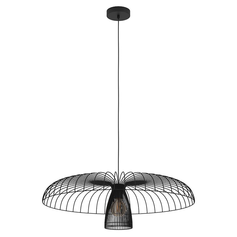Lustre géométrique simple à 1 lumière Reza, H 9,45 po x l 30,43 po x P 30,43 po