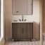 TileBar Studio Vanities Setton Single Vanity with White Quartz Top-789523177-789523178