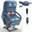Fauteuil inclinable à deux moteurs Infinity Position Power Lift avec massage thermique et mécanisme de mouvement robuste-1841121924