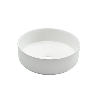 AGUA CANADA Frido Ceramic Circular Vessel Bathroom Sink
