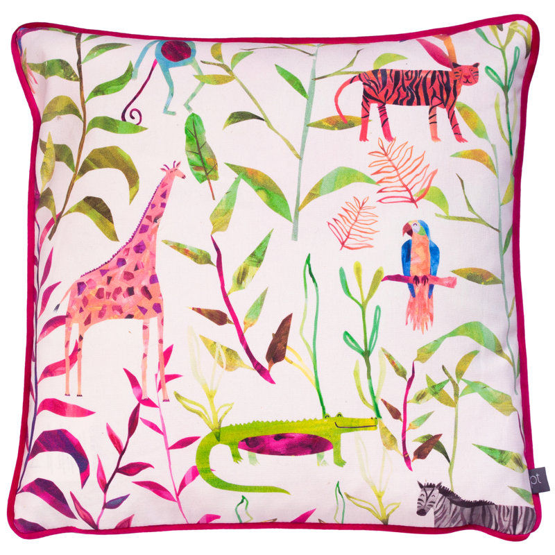Furrjr Floral Square Cushion Cover