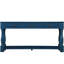 Console 63 pouces avec tablette. Bleu marine, bois massif, construction stable, processus d'assemblage sans effort de 63 po à 3 tiroirs et 1 structure en bois, robuste et fonctionnel, installation facile-1395822671