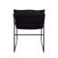 Chaise d'appoint en fer avec base luge