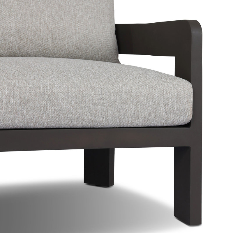 Jackson Outdoor Lounge Chair, Concha Fog