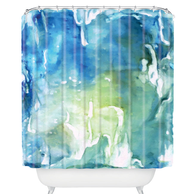 Rosie Brown Abstract Shower Curtain