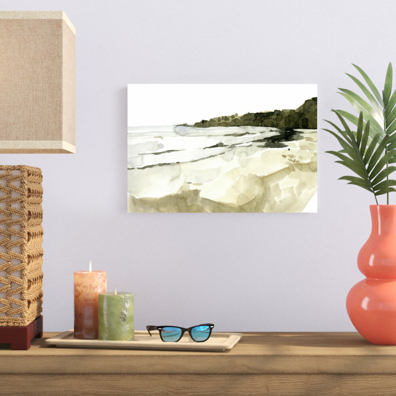Simple Coast I par Emma Caroline - peinture sur toile tendue, H 12 po x l 18 po
