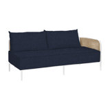 Havana Cane N-Dura Resin Wicker Outdoor Right Arm Facing Sectional