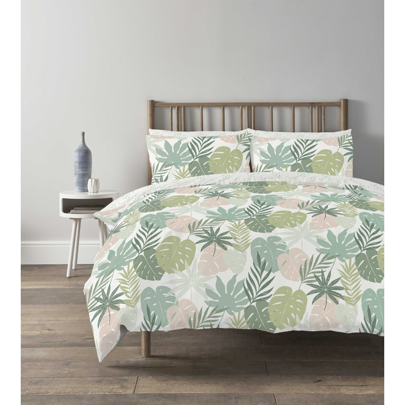 Schuldt Floral Duvet Cover Set with Pillowcases Quilt Cover Soft and Breathable, Single Duvet Cover + 1 Standard Pillowcase