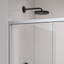 Portes de douche coulissantes doubles à cadre doux, porte de douche coulissante pour salle de bain, porte en verre trempé de 6 mm d'épaisseur pour porte de salle de bain-120559000