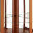 Corner Lighted Curio Cabinet Corner Glass Cabinet Lighted Curio Cabinet Corner Display Case For Living Room, Curio Cabinet, Antique Collection, Wine,Bar Glass Storage Light Included,Dark Oak-1131779745-1131779746