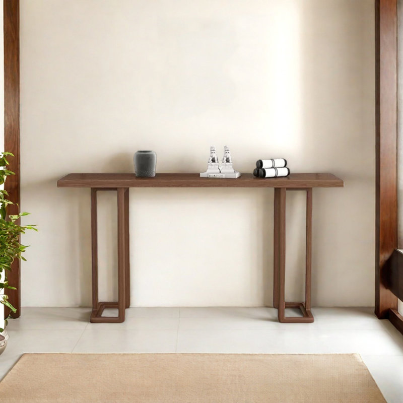 Minimalist Solid Wood Console Table, 33.46" H x 62.99" W x 13.78" D