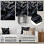 Gris, apaisant, ombres II, art mural abstrait en métal-2126268758