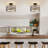 Modern Drum Linen Semi Flush Mount Ceiling Light Fixture-197076703