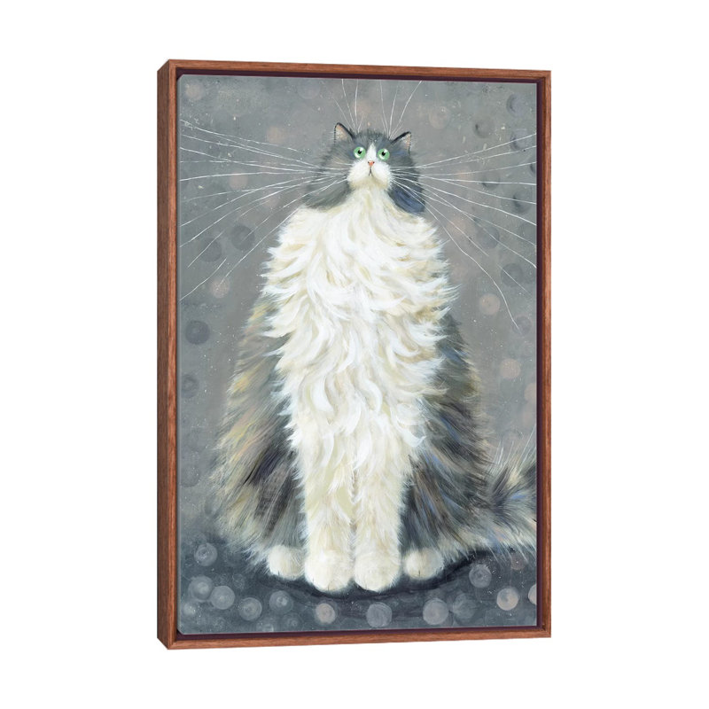 Foggy by Kim Haskins - Print on Canvas, Classic Brown Wood Framed, 152.5 cm H x 101.5 cm W