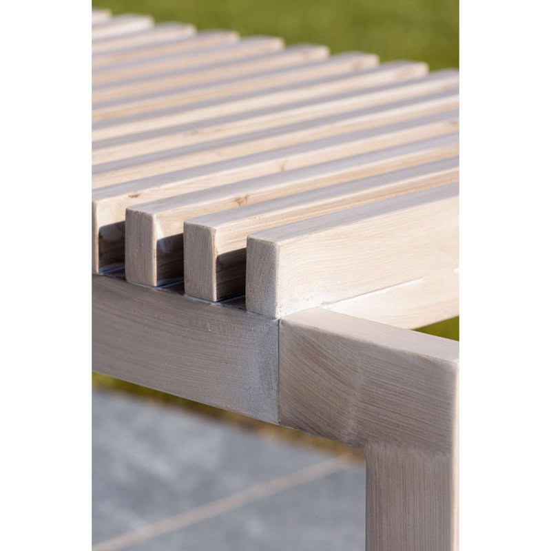 Skopelos Solid Wood Outdoor Bench