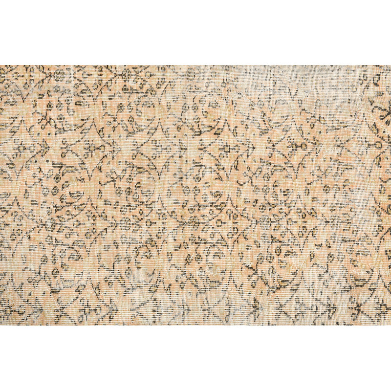 Tapis turc rétro fait à la main avec un design bohémien pour la décoration de plancher de salon noir / blanc