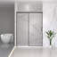 Porte de douche coulissante demi-cadre l 56 à 60 po x H 74 po