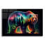 Art mural en verre épique «Vibrant Bear 4» par Rey Klimt-117452788
