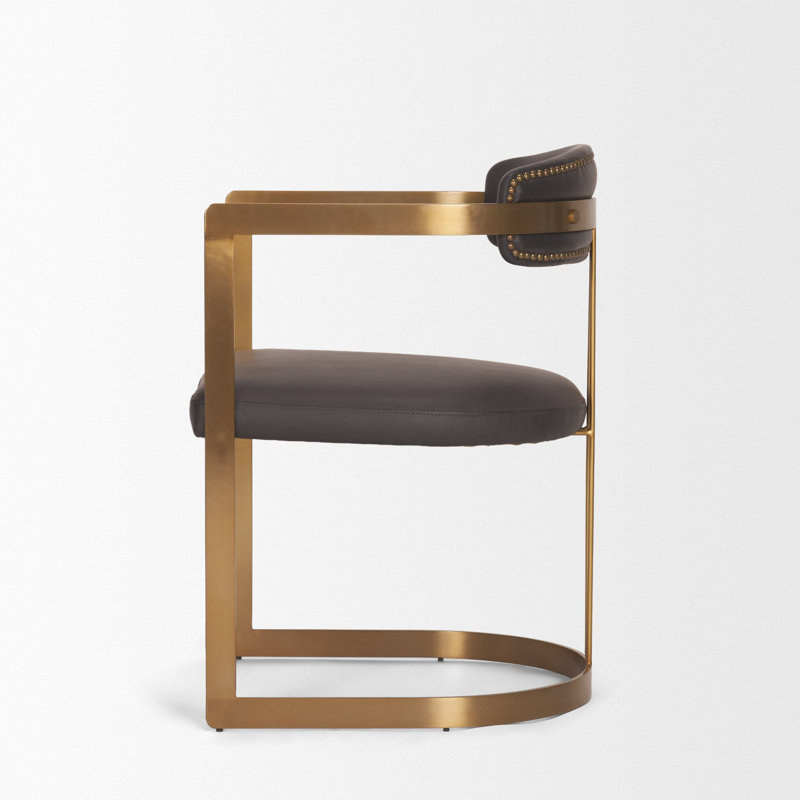 Hoskins I Arm Chair, Charcoal Brown