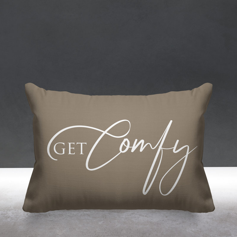 Housse et insert de coussin rectangulaire extérieur Aspire Get Comfy, Beige