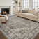 Oriental Machine Washable Brown/Yellow Non-Slip Area Rug