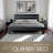 Full Size Bed Frame, Solid Wood Platform Bed with Headboard & Footboard, 12 Heavy-Duty Slatted Structure, Metal Legs, No Box Spring Needed, Anti-Slip & Noise-Free, Ebony Oak Finish-1122935824-1122935825